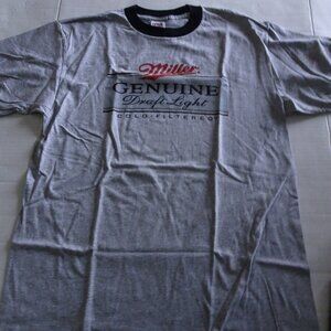 T-Shirt - Miller Genuine Draft Light Beer Men's Large - New
